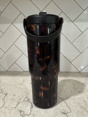 Hydrapeak Tortoiseshell Travel Tumbler with Flip Lid